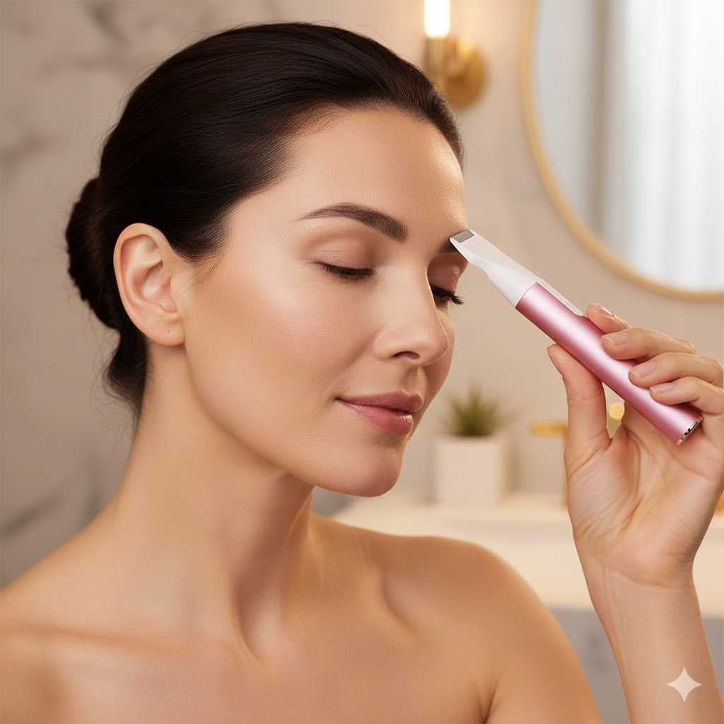 Mini Electric Eyebrow Trimmer & Facial Hair Remover – Gentle Precision Shaver