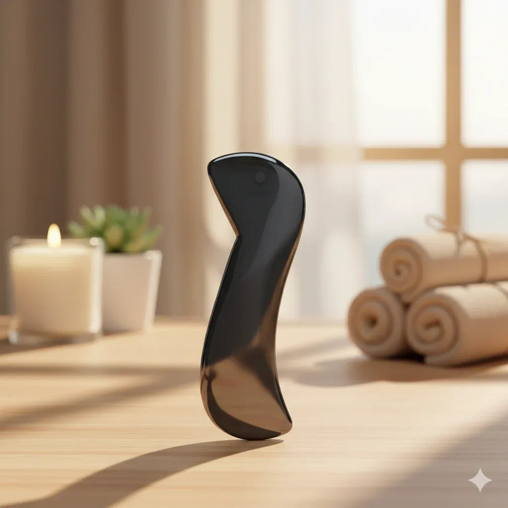 Terahertz S-Shape Gua Sha | High-Frequency Facial Sculpting & Healing Tool - Gloow Lady