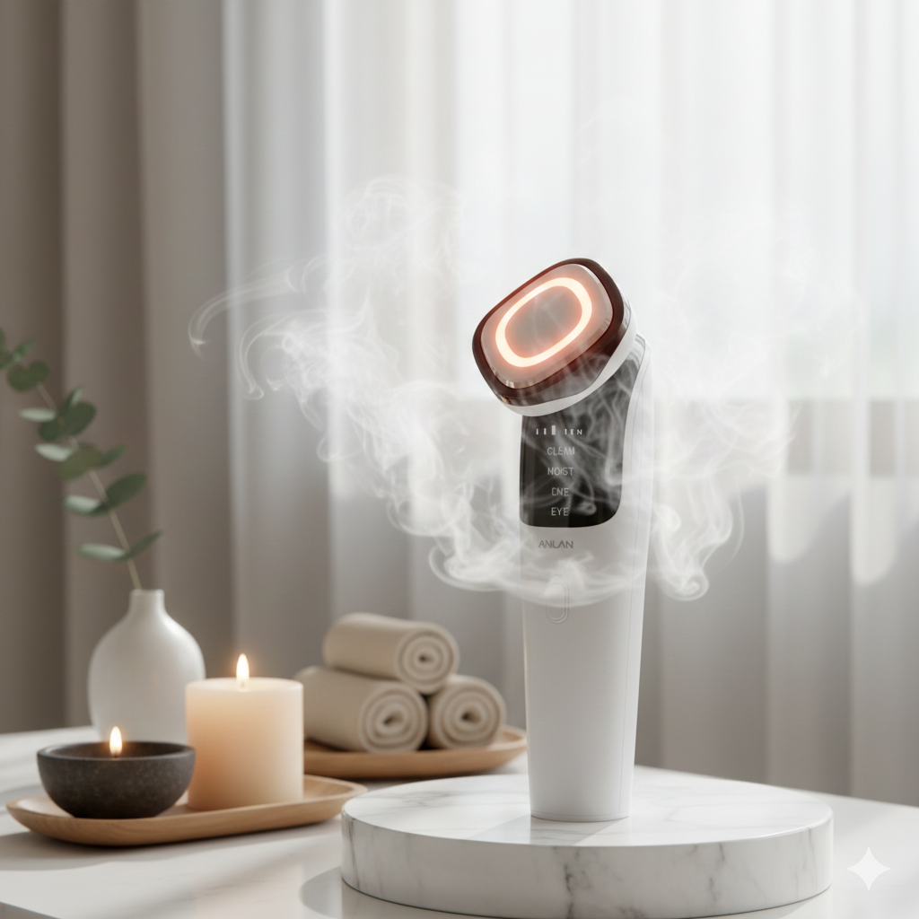 ANLAN EMS Facial Massager Face Lifting LED Photon Deep Cleaning Eye Skin Wrinkle Removing Device