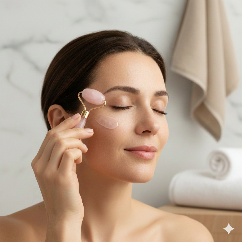 Quartz and Jade Gua Sha