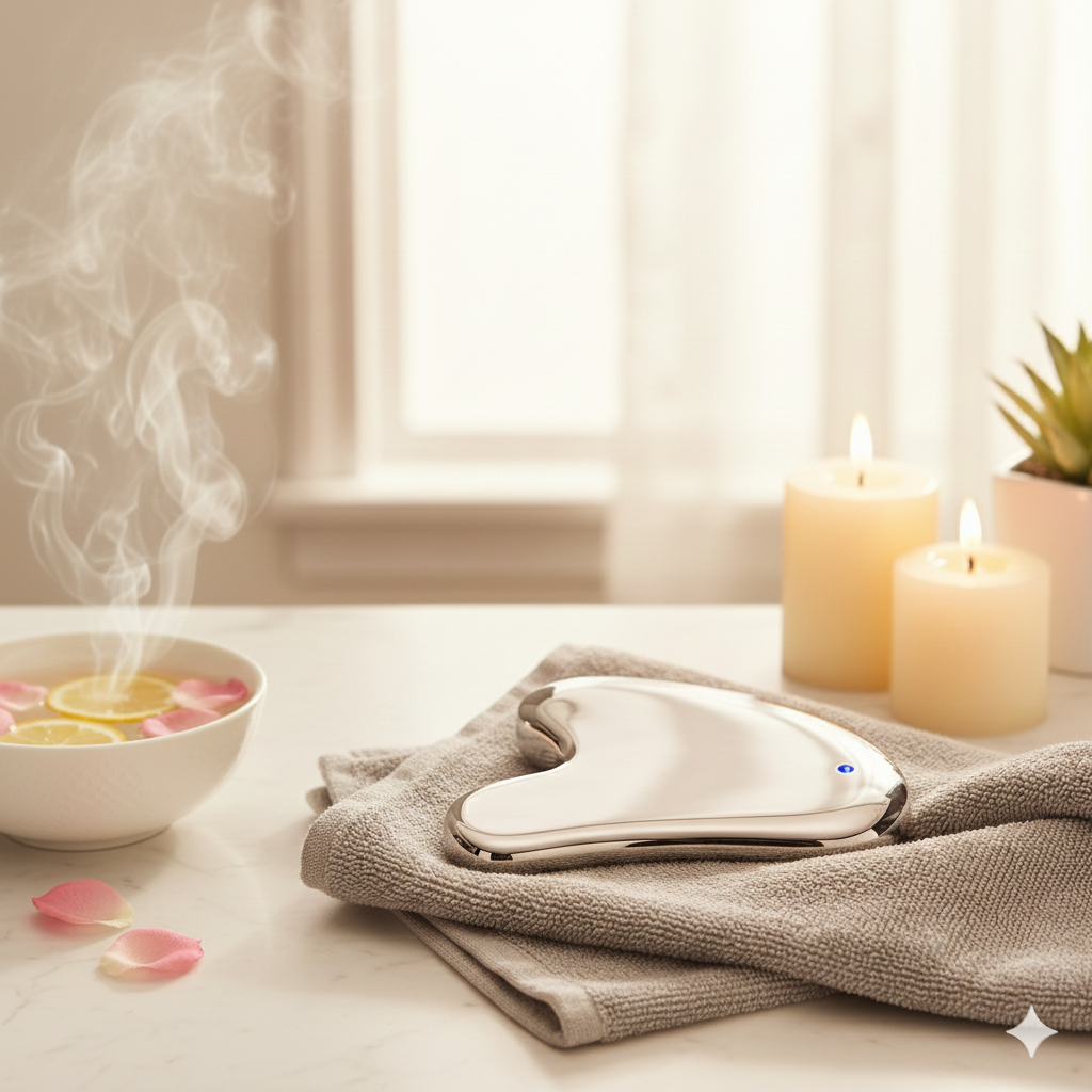 Terahertz Energy Stone Facial Massager | High-Tech Skin Tightening Massager