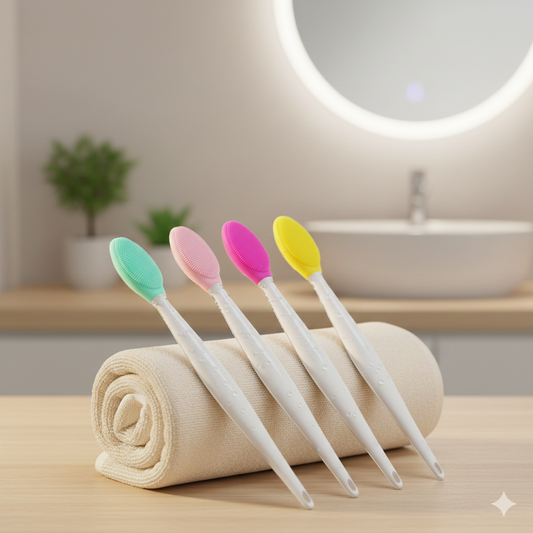 Silicone Face & Nose Cleansing Brush | Exfoliating Blackhead Remover