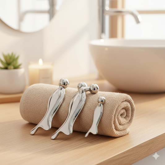 3D Fish Stainless Steel Gua Sha | V-Shape Facial Lifting & Firming Massager