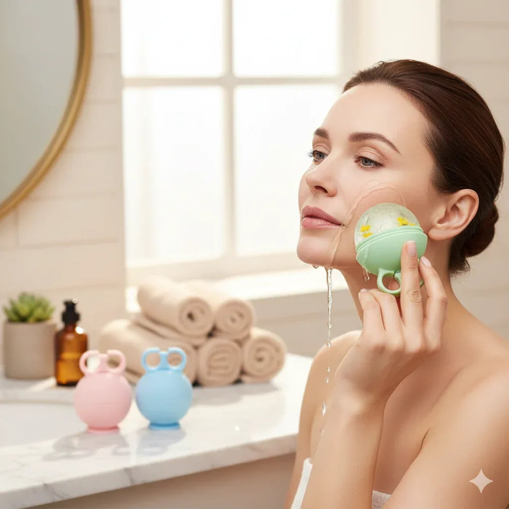 Multi-Functional Silicone Ice Roller | DIY Facial Ice Mold & Cold Therapy - Gloow Lady