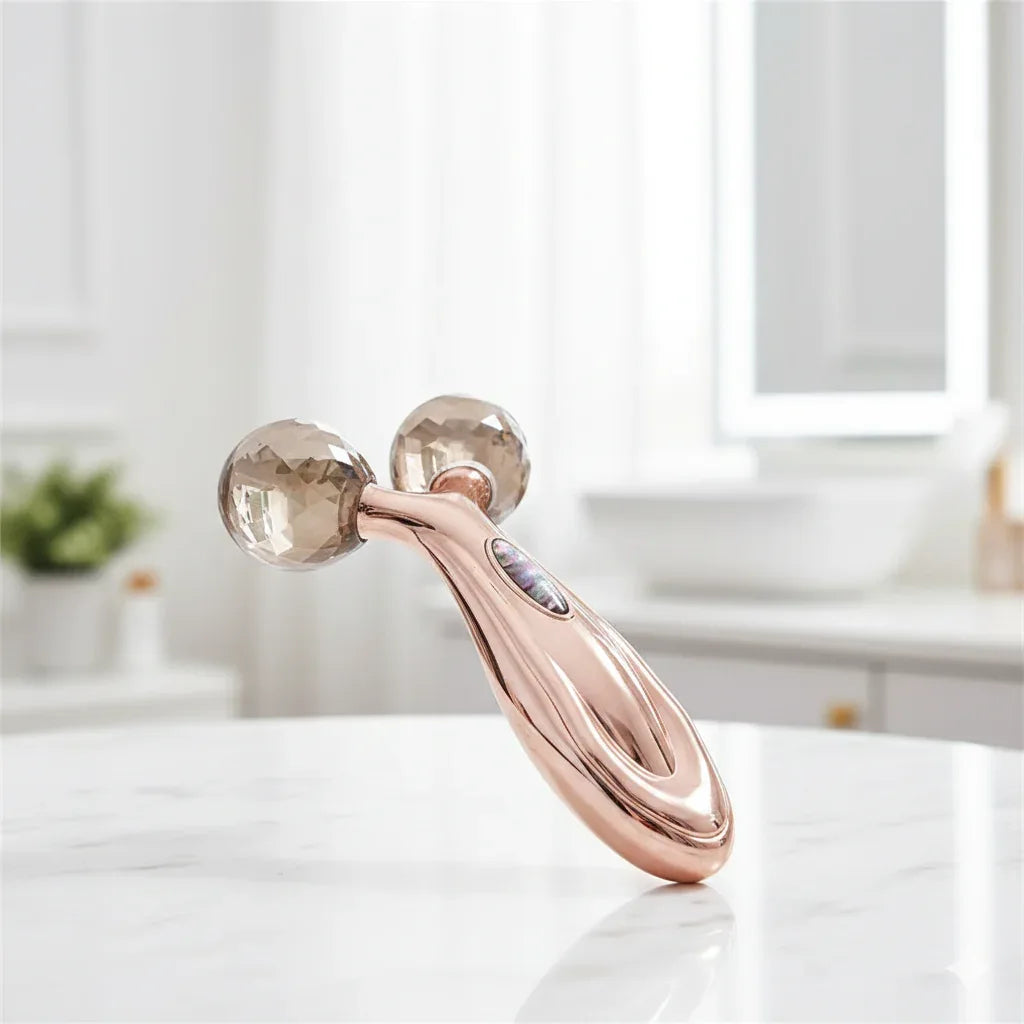  Stainless Steel Y-Shape Face Roller & Gua Sha | Anti-Wrinkle Sculpting Tool - Gloow Lady