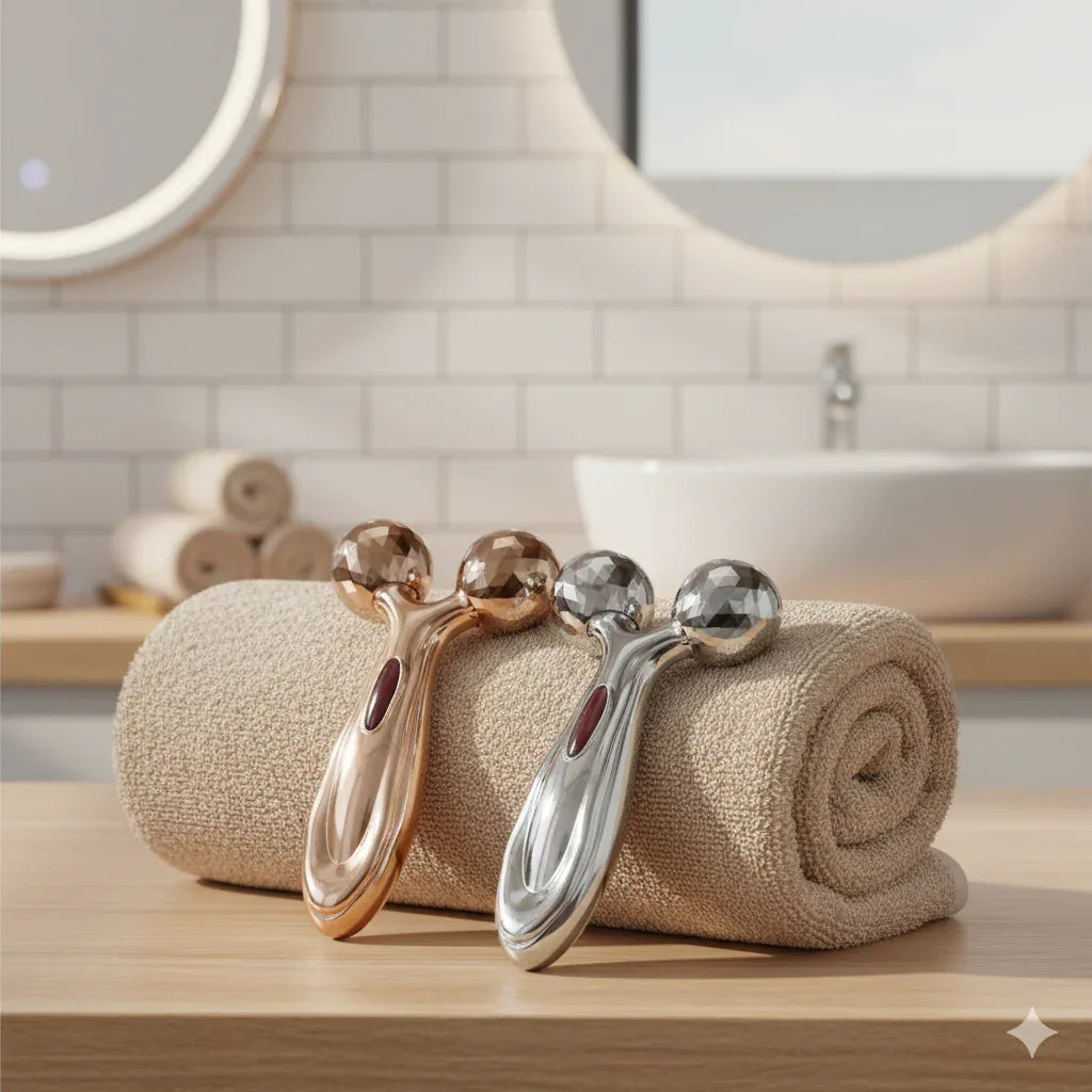  Stainless Steel Y-Shape Face Roller & Gua Sha | Anti-Wrinkle Sculpting Tool - Gloow Lady