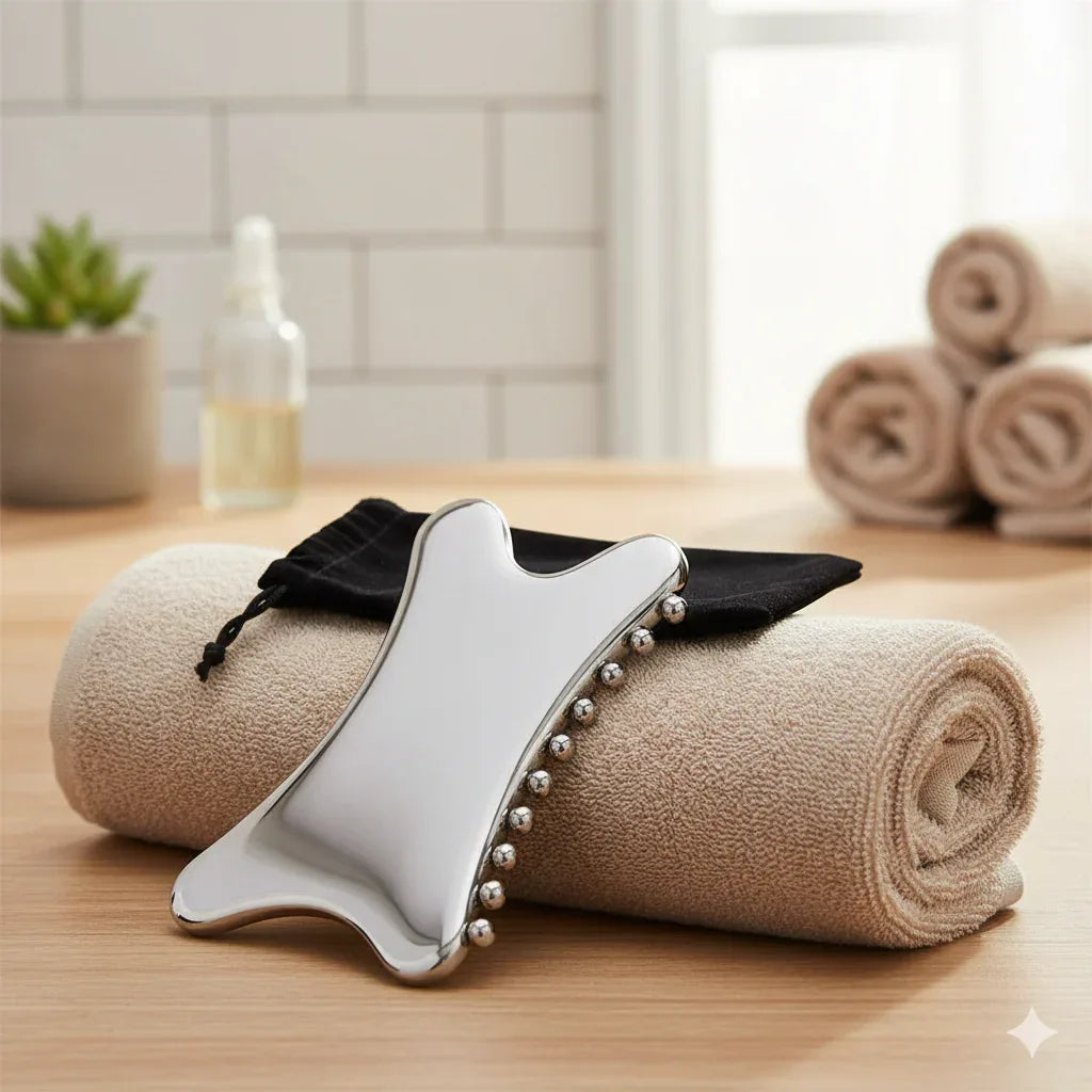 Professional Stainless Steel Gua Sha | Luxury Facial Sculpting Tool - Gloow Lady