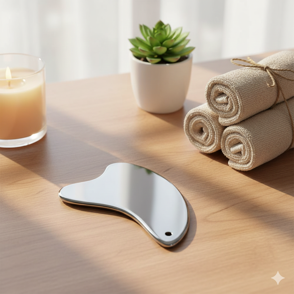 Terahertz Energy Stone Gua Sha | Premium Facial Contouring & Detox Massager