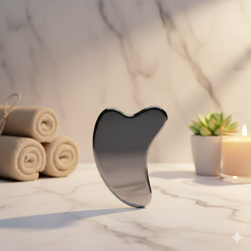 Terahertz Energy Stone Gua Sha | Premium Facial Contouring & Detox Massager