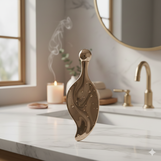 Facial Lifting Scraping Tool Zinc Alloy Face Massage Roller For Eye Lift Puffiness Reduction