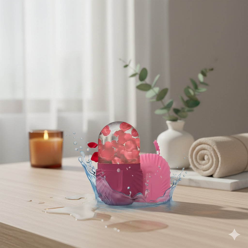 Ice Face Roller & Silicone Ice Mold | Professional De-Puffing Beauty Tool