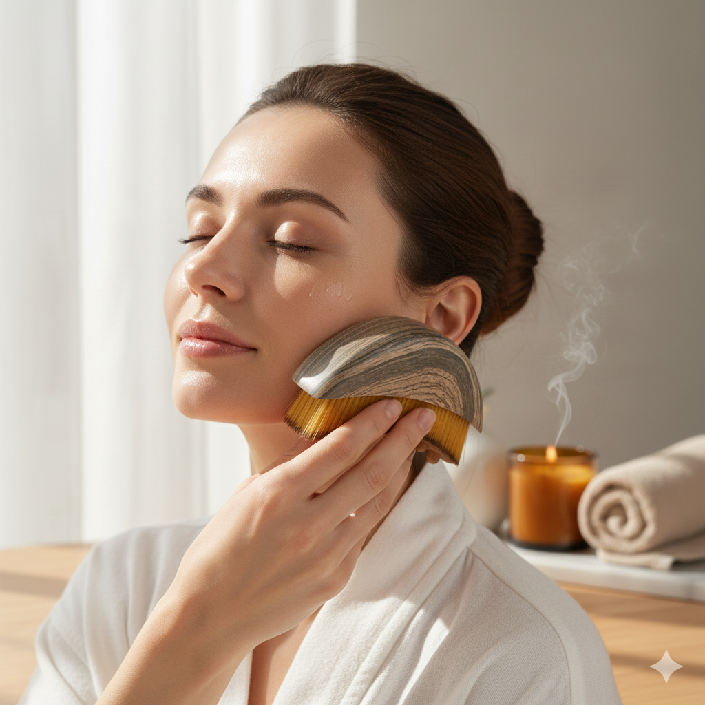 Lymphatic Drainage Brush for Face & Body | Ergonomic Detox Tool