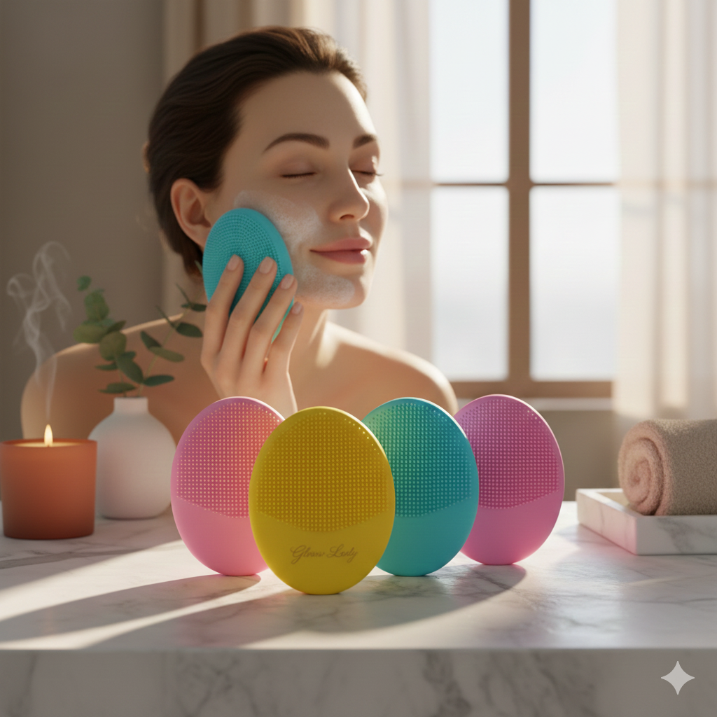 Mini Silicone Facial Cleansing Brush | Deep Pore Exfoliator & Scrub