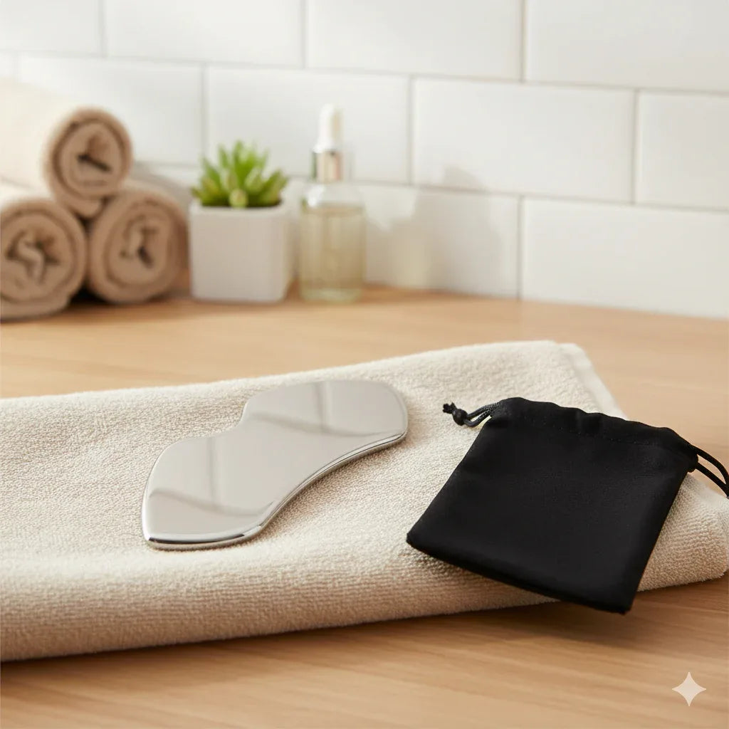 Professional Stainless Steel Gua Sha | Luxury Facial Sculpting Tool - Gloow Lady