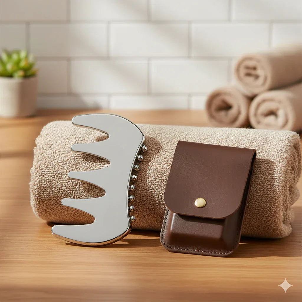 Professional Stainless Steel Gua Sha | Luxury Facial Sculpting Tool - Gloow Lady