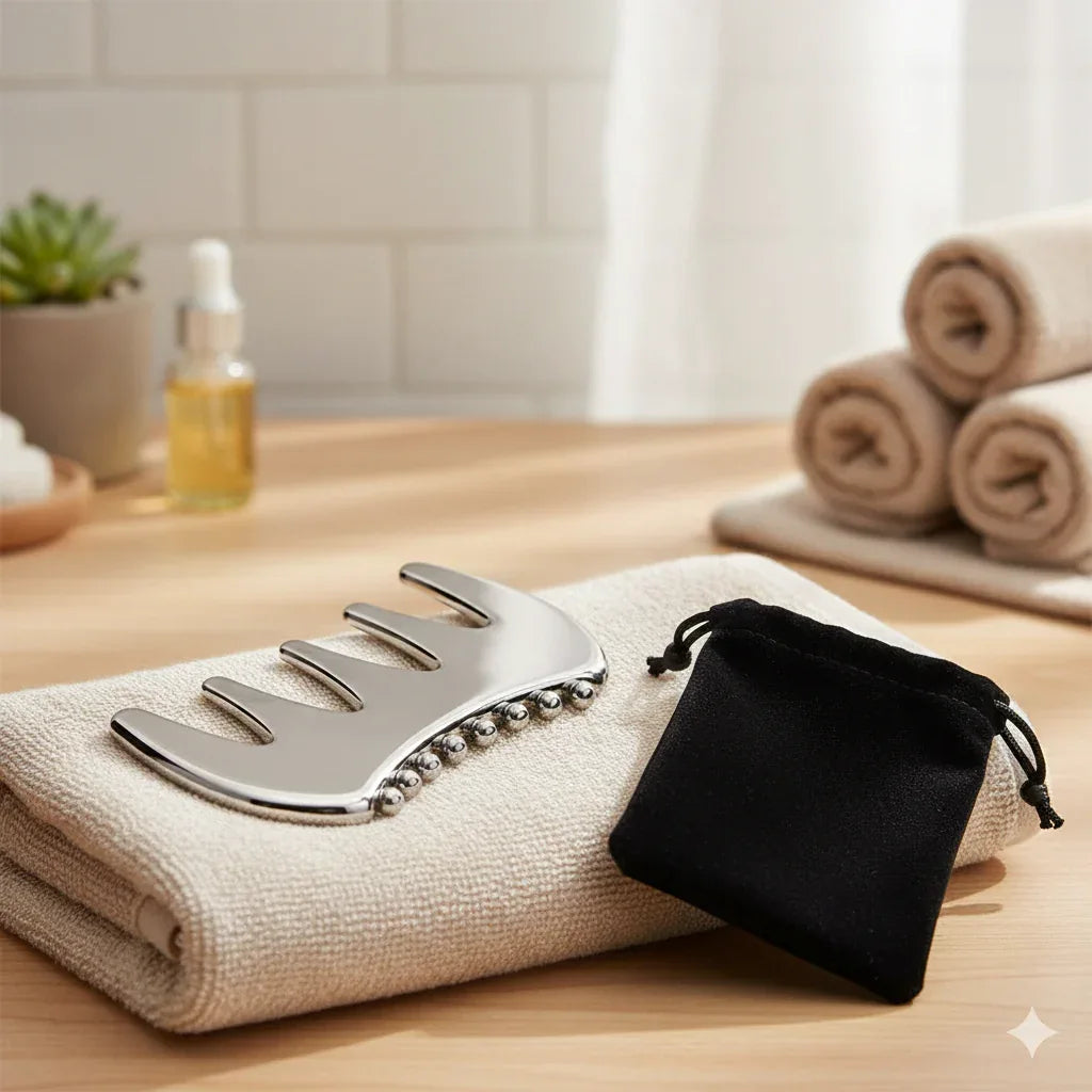 Professional Stainless Steel Gua Sha | Luxury Facial Sculpting Tool - Gloow Lady