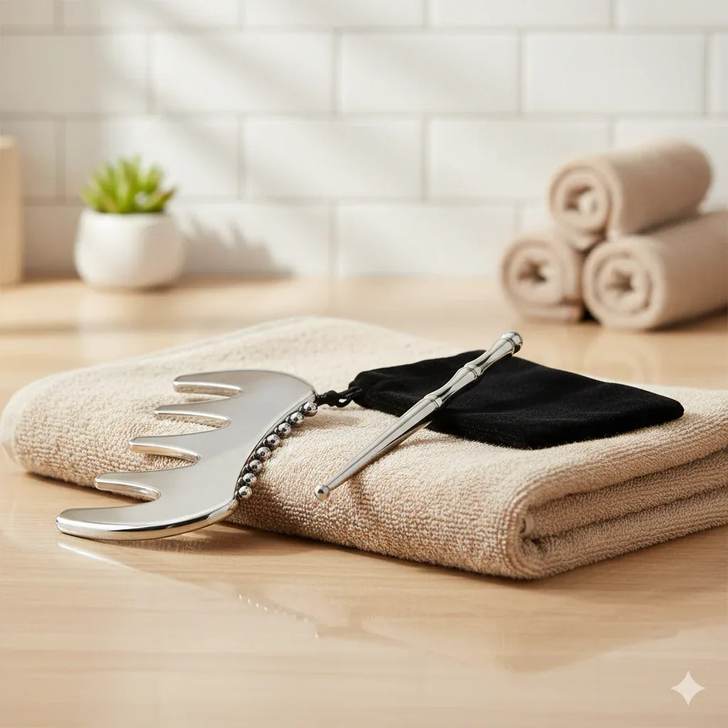 Professional Stainless Steel Gua Sha | Luxury Facial Sculpting Tool - Gloow Lady