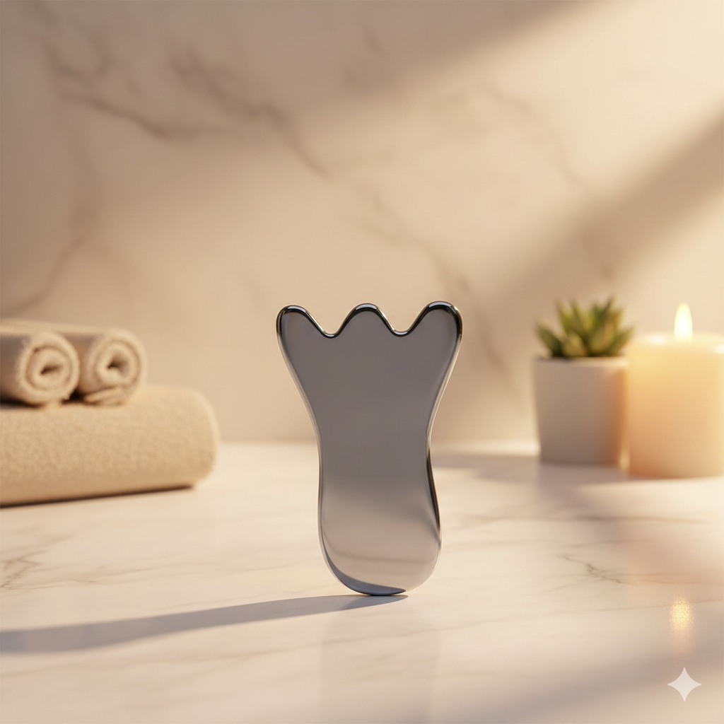 Professional Terahertz Trident Gua Sha | High-Grade Facial Sculpting Massager
