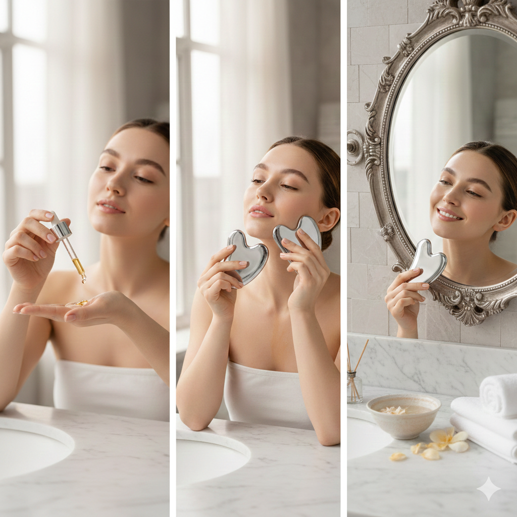 Terahertz Energy Stone Facial Massager | High-Tech Skin Tightening Massager