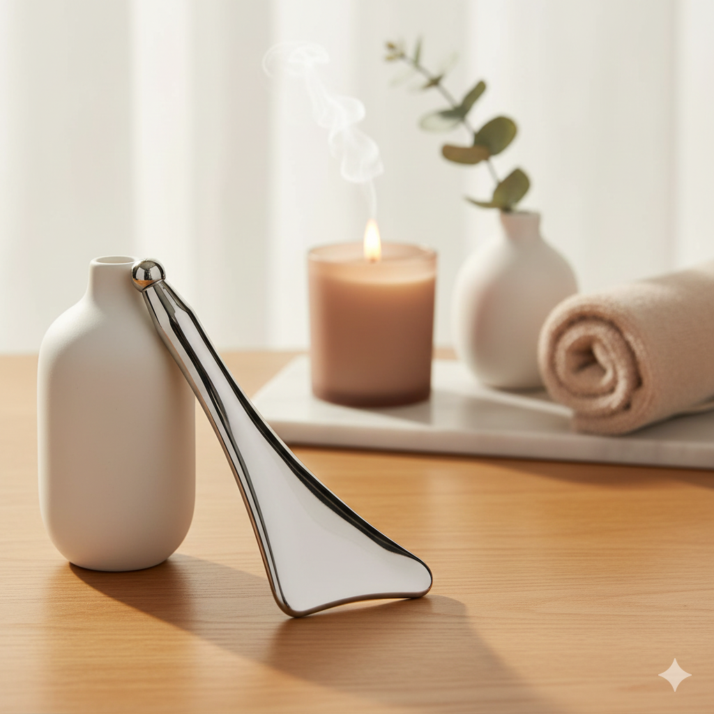 Professional Terahertz Gua Sha | High-Frequency Energy Stone for Face