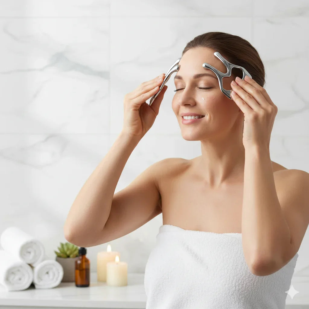 Premium Zinc Alloy Gua Sha | Soft Tissue Recovery & Face Sculptin - Gloow Lady