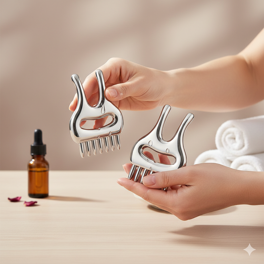 Premium Zinc Alloy Gua Sha | Soft Tissue Recovery & Face Sculptin