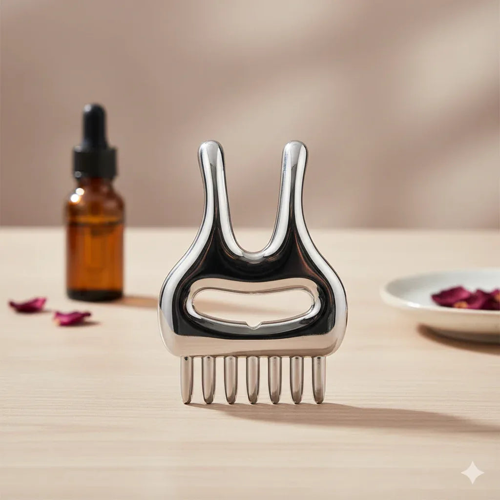 Premium Zinc Alloy Gua Sha | Soft Tissue Recovery & Face Sculptin - Gloow Lady