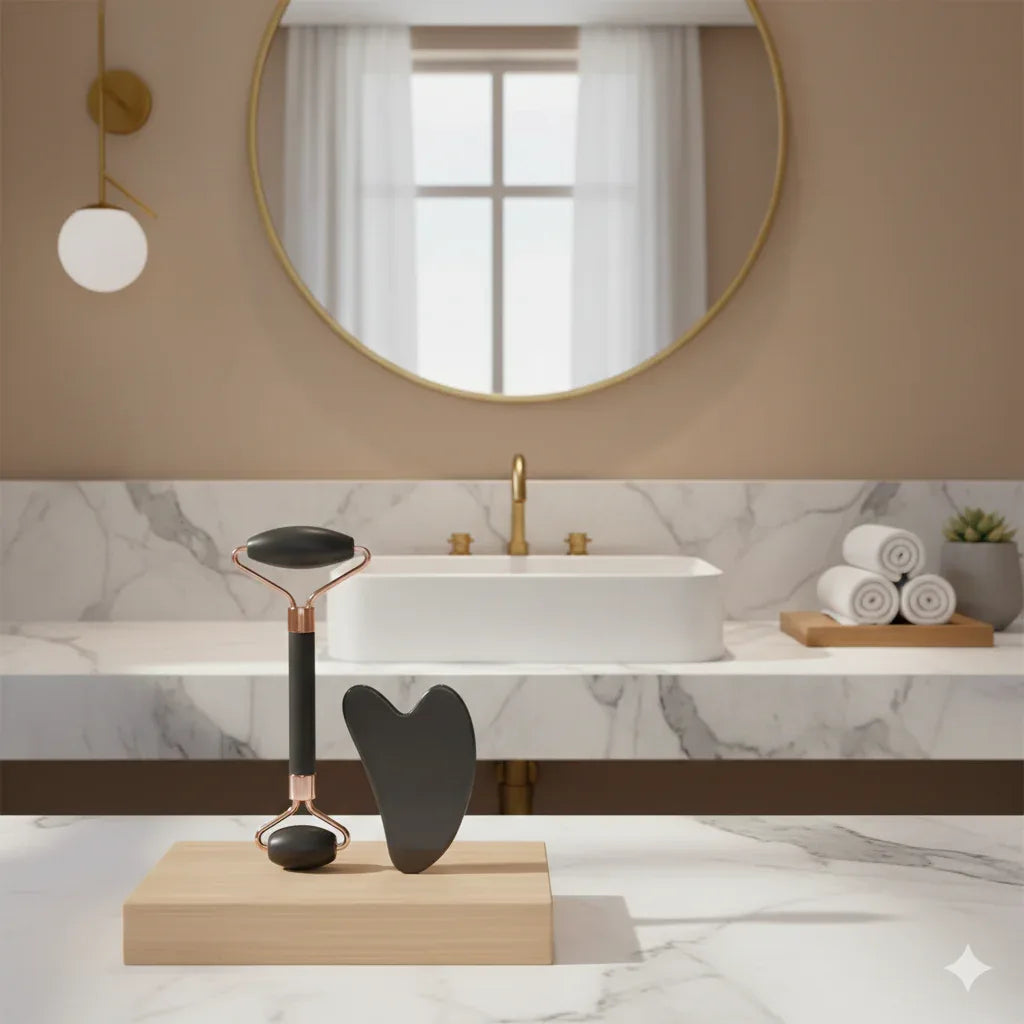 Facial Roller – Face & Eye Massage Tool - Gloow Lady