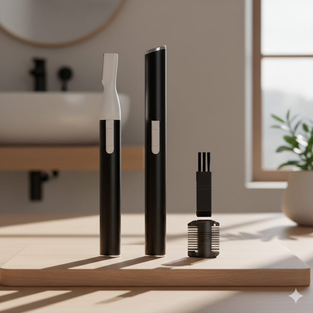 Mini Electric Eyebrow Trimmer & Facial Hair Remover – Gentle Precision Shaver