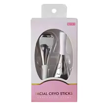 Ice Globes for Face Eyes Stainless Steel Cryo Sticks for Beauty Routines Facial Cold Roller Cooling Globes for Puffiness Wrinkle - Gloow Lady