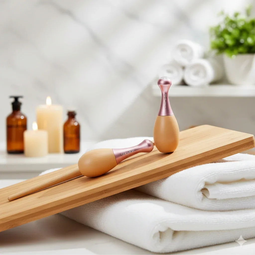 Brainbow Face Roller & Gua Sha Set - Gloow Lady