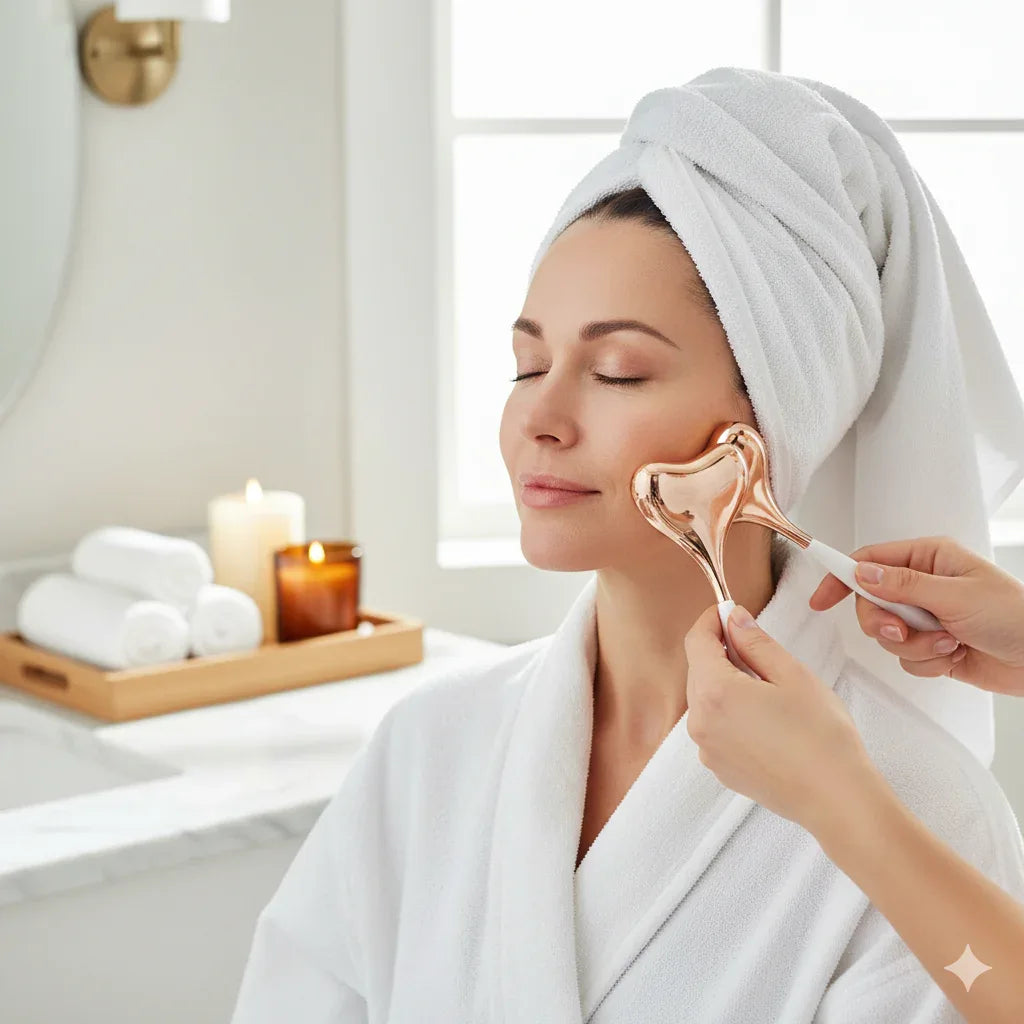 Luxury Rose Gold Ice Globes - Gloow Lady