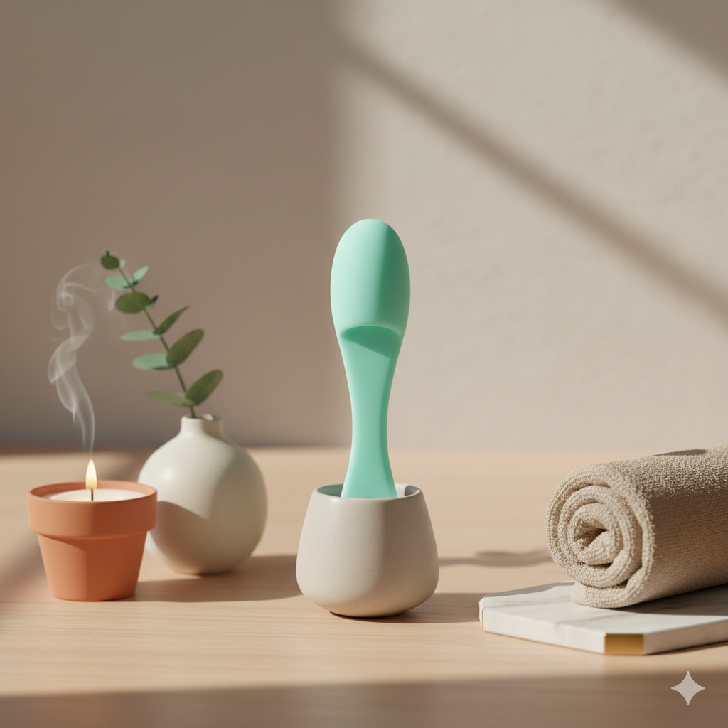 Portable Silicone Facial & Nasal Scrub Brush | Double-Sided Pore Cleaner