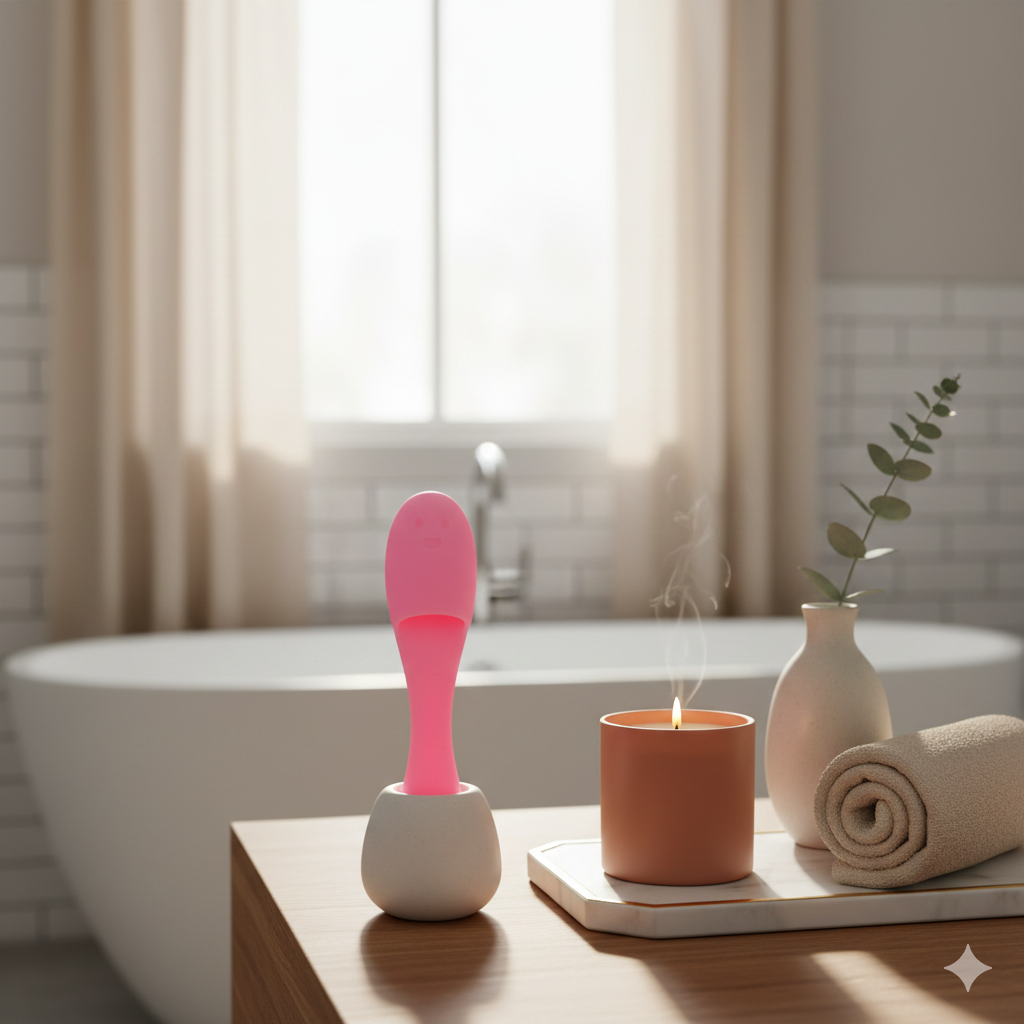 Portable Silicone Facial & Nasal Scrub Brush | Double-Sided Pore Cleaner