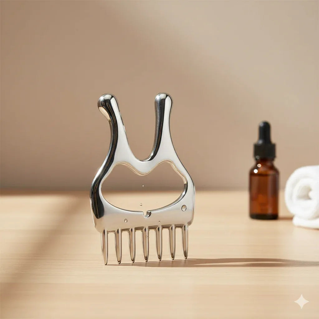 Premium Zinc Alloy Gua Sha | Soft Tissue Recovery & Face Sculptin - Gloow Lady